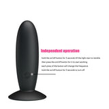 Plug Anal Con Control Remoto Color Negro