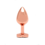 Plug Anal Con Joya En Forma De Corazón Pisa Rose Gold