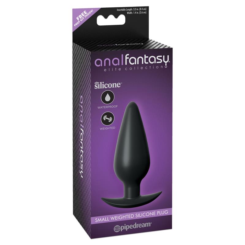 Anal Fantasy Elite Collection Plug Anal Con Peso Interno Pequeño Color Negro