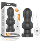 Plug Anal Con Vibración King Sized 7 Negro