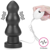 Plug Anal Con Vibración King Sized 7.8 Negro