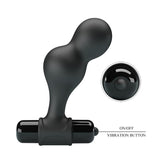 Mr Play - Plug Anal Vibrador De Silicona Negro