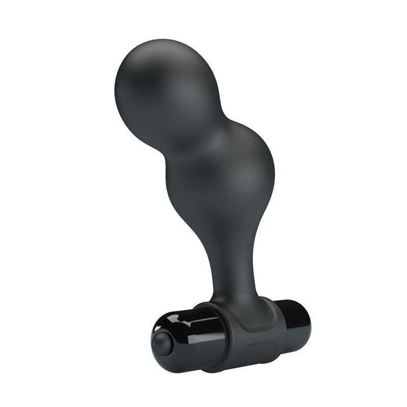 Mr Play - Plug Anal Vibrador De Silicona Negro