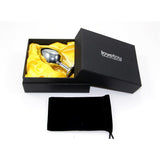 Plug Anal Plateado Rosebud Classic Con Joya Verde Talla S