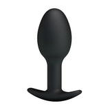 Plug Anal Silicona Negro Con Bola