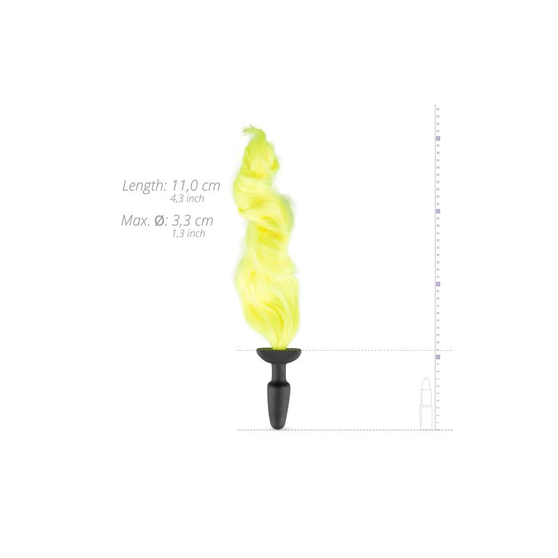 Plug De Silicona Con Cola - Amarilla