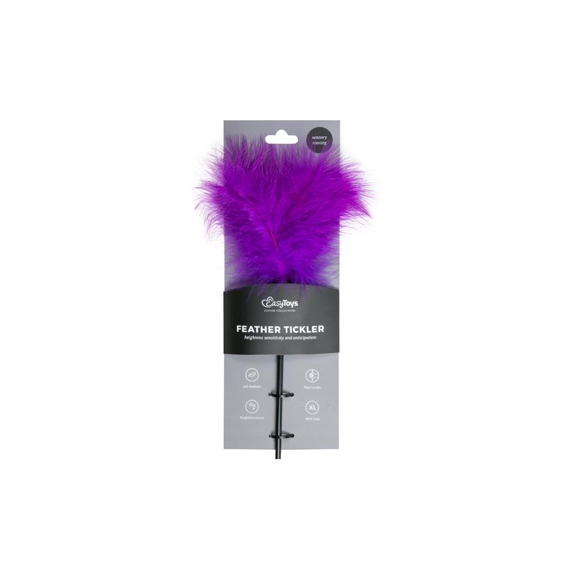 Plumas Estimuladoras Con Mango Largo - Púrpura