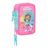 Plumier Confetti La Casa De Muñecas De Gabby Triple 37pzs
