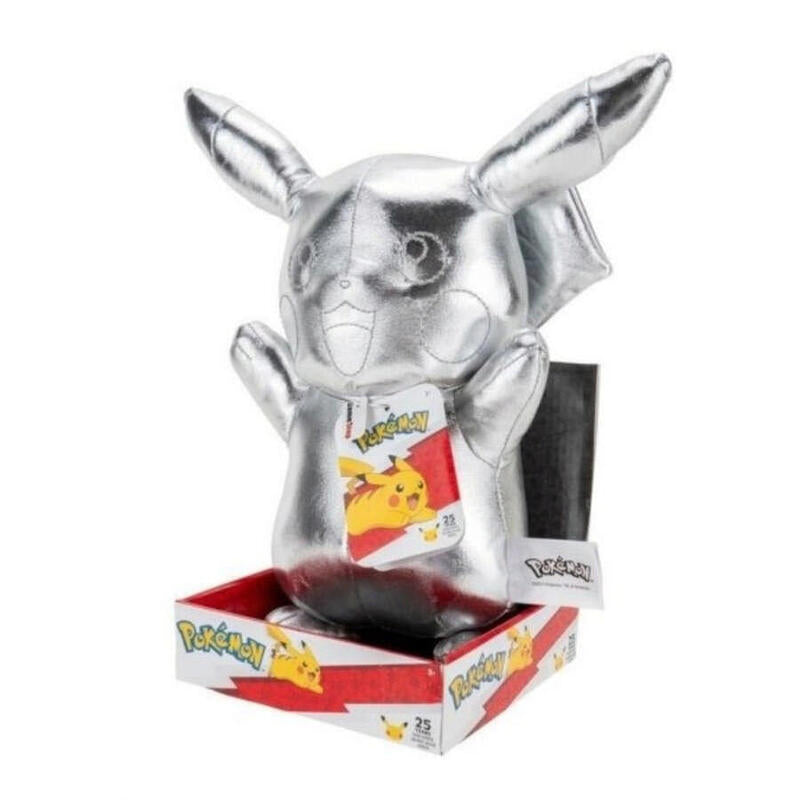 Pokemon - Peluche - Silver Pikachu  30 Cm