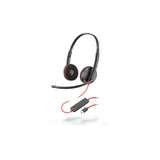Poly Blackwire 3220 Auriculares Alámbrico Diadema Llamadas/Música Usb Tipo C Negro