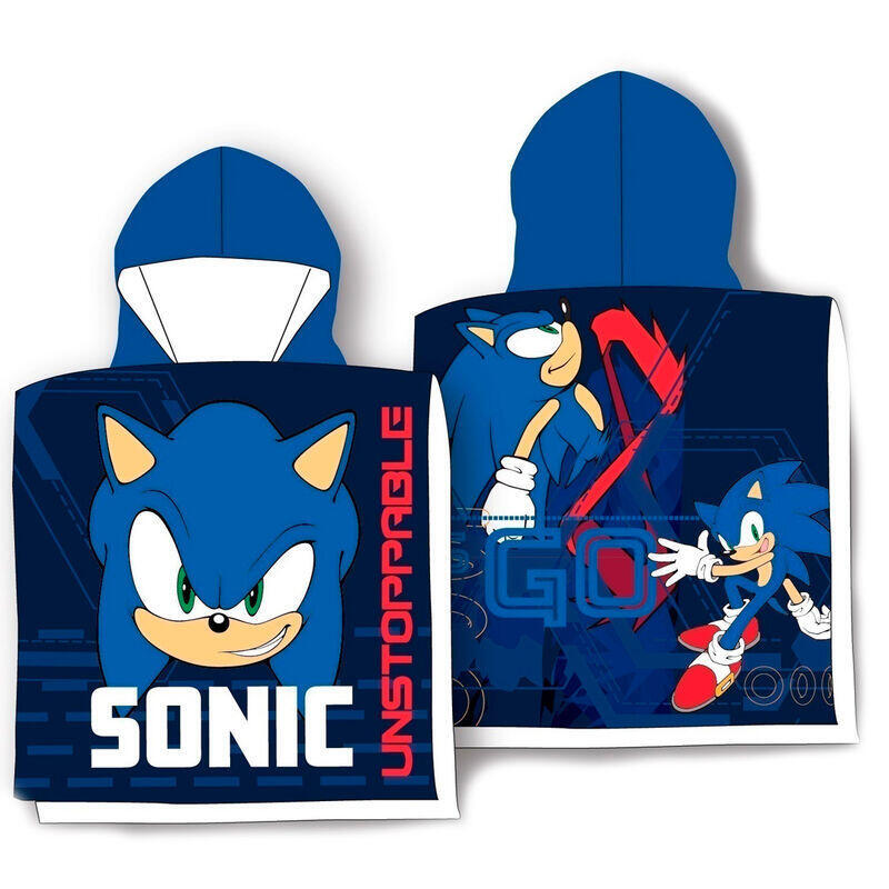 Poncho Toalla Sonic The Hedgehog Algodon