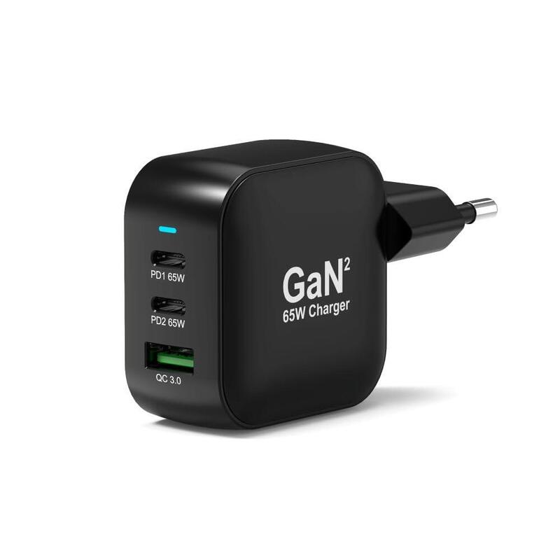 Port Wall Gan2 Charger Usb-C & Usb-A 65w