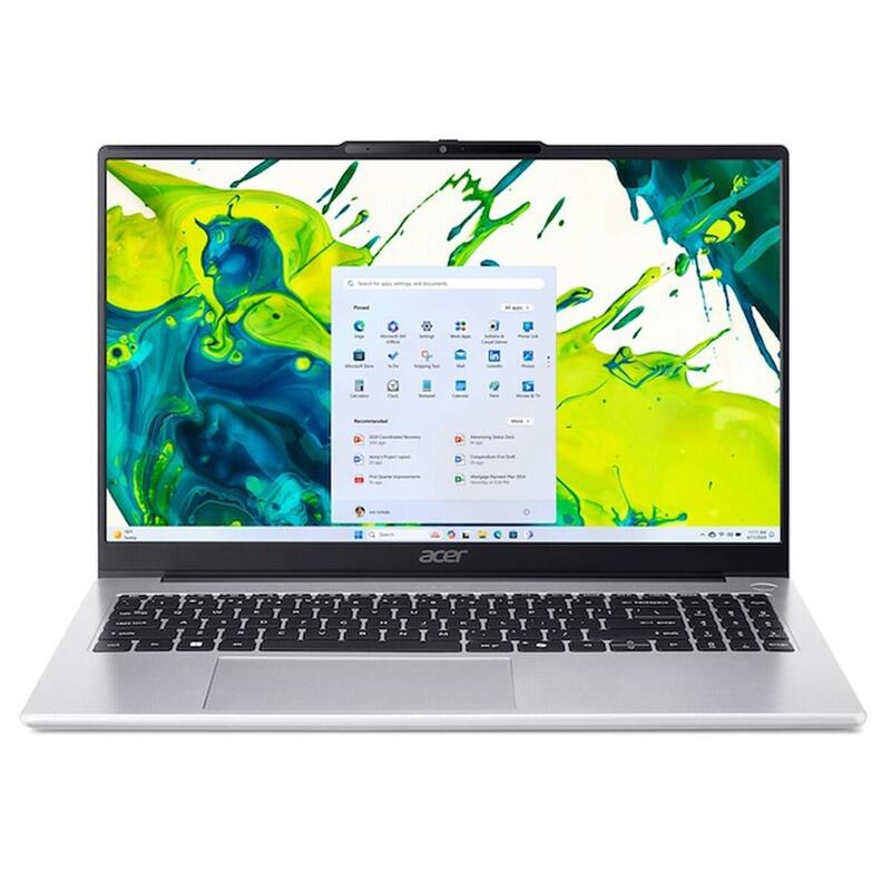 Portátil Acer Aspire Lite 15 Al15-45p-R5c8, Ryzen 7 5825u, 8gb, 512gb Ssd, 15,6" , W11 - Plata