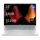 Portátil Hp Omnibook 3 16-Bw0001nsx, Ryzen 7-250, 16gb, 512gb Ssd, 16", W11, Sin Cargador - Plata