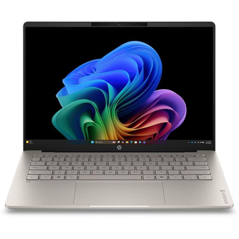 Portátil Hp Omnibook 5 14-Hh0010ns, Copilot+Pc, Sin Cargador, Intel Core Ultra 9-386h, 32gb, 1tb Ssd, 14" Oled, W11 - Dorado