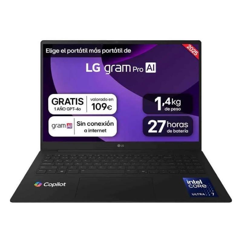 Portatil Lg 16z90tp-K.Ad88b 16"  U7-255h 32gb 1tb W11h Oled