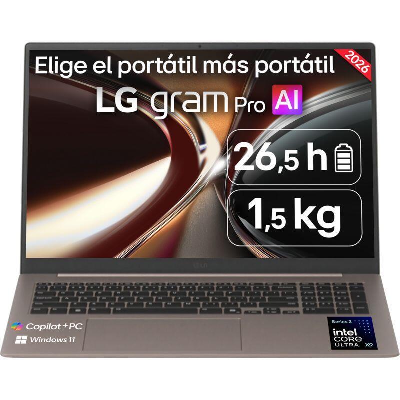 Portátil Lg 17z90ub H.Au99bn 17" Wqxga Intel Core Ultra X9 388h (16 Cores 16 Treads 5.1 Ghz) 32 Gb 1 Tb Ssd Arc Gpu Windows 11 Home