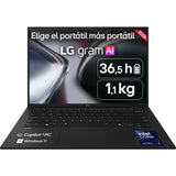 Portátil Lg Gram 14z90u G.Au88bn Copilot+ Pc 14" Wuxga Intel Core Ultra 7 355 49 Tops 32 Gb Ram 1 Tb Ssd Windows 11 Home Sin Cargador