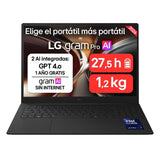 Portátil Lg Gram Pro 16zd90u-G.Ax85bn Intel Core Ultra 7-355 32gb 512gb Ssd 16' Sin Sistema Operativo