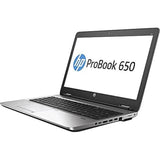 Portatil Reacondicionado Hp Probook 650 G2 I5-6300u 256ssd 8 Gb 15.6" Dvd-Rw Grado A Teclado Italiano Windows 10 Instalado 1 Año De Garantia