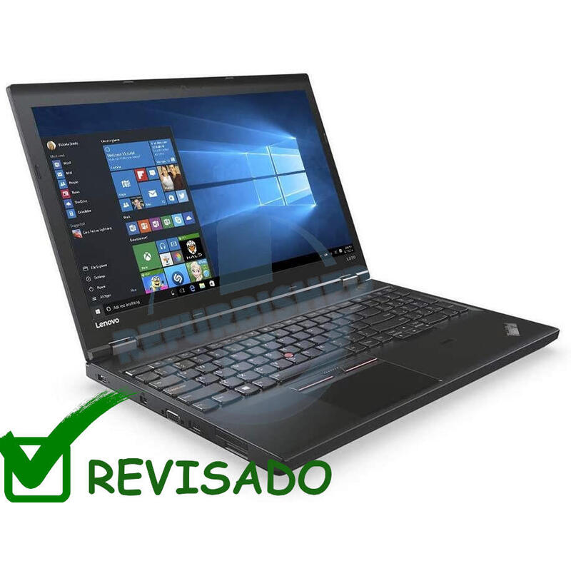 Portatil Reacondicionado Lenovo Thinkpad L570 I7-7500u 8gb 256gb Ssd 15.6"Fhd Dvd +/- Rw  W11p Instalado Teclado Español 1 Año De Garantia