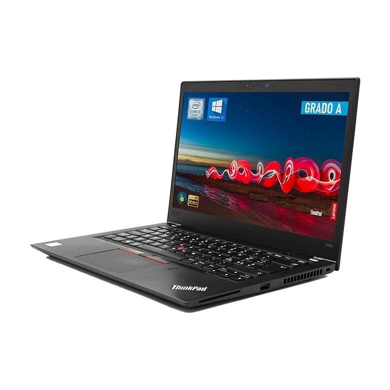 Portatil Reacondicionado Lenovo Thinkpad T480s 14" I5-8350u 8gb 512gb Ssd W11p Instalado Teclado Español  Grado B  1 Año  De Garantia