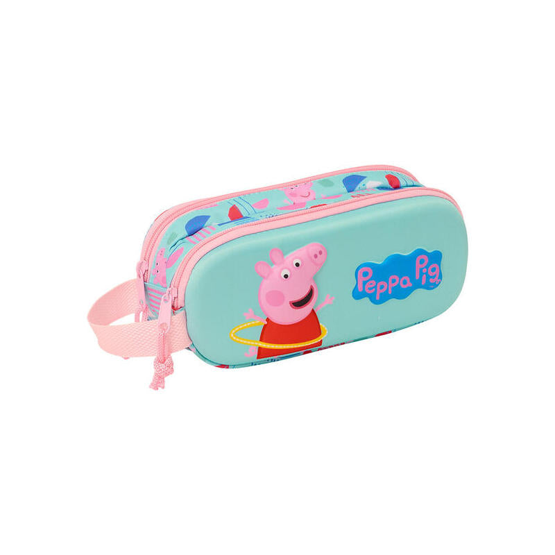 Portatodo Doble 3d Peppa Pig