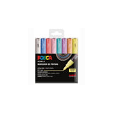 Posca Estuche Basic Pc-1m/8c No Permanente Punta Fina 0.9mm-1.3mm C/Surtidos Pastel -8u-