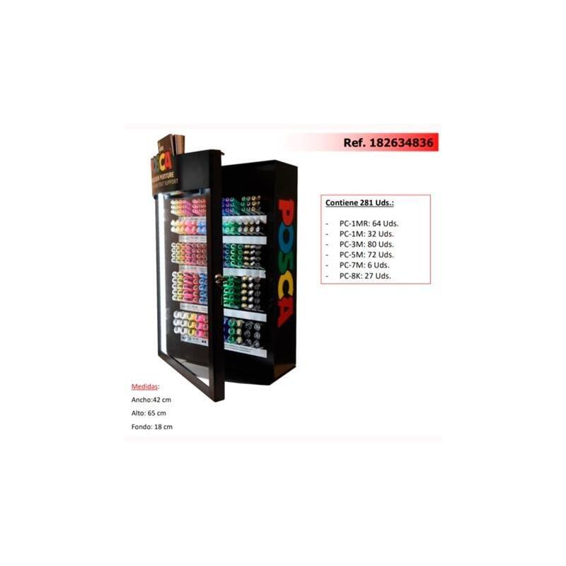 Posca Expositor Marcador  Pc-1mr/1m/3m/5m/7m/8k -281 Piezas-