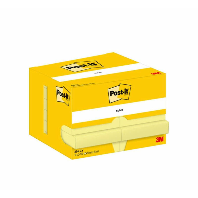 Post-It Blocs Notas 656 Canary Yellow 51x76 12 -Pack 12-