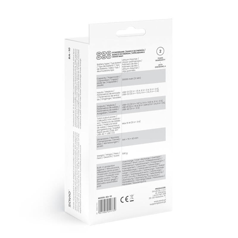 Power Bank 30000 Mah, Ba-10