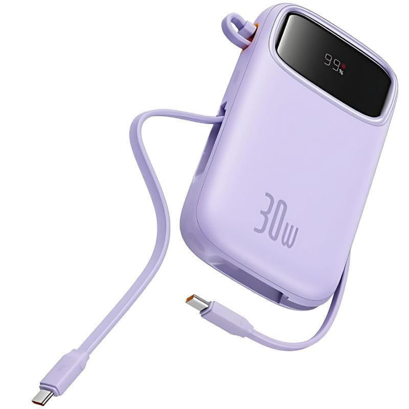 Baseus Qpow 2 10000 Mah 30w 2xusb-C Fioletowy