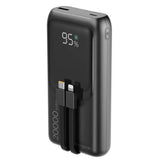 Power Bank Gembird 20 W Fast Charging With Integrated Cables 20000 Mah Black