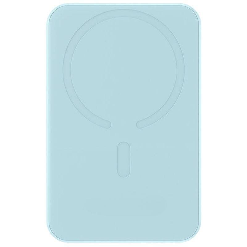 Power Bank Mini 5000mah Baseus Compatible Con Magsafe Azul  Carga Rápida 20w Y Cable Tipo C Inlcuido