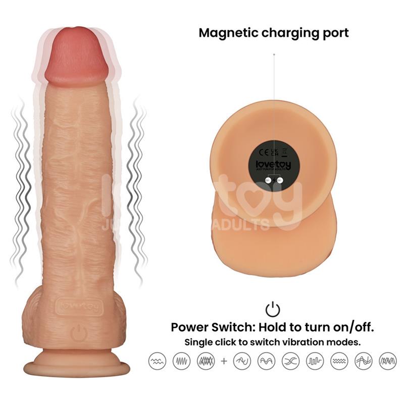 Power Basics Dildo Con Vibración 9.5
