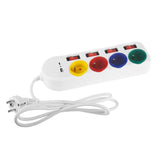 Przedluzacz 4 Gniazda 1.5m, Usb A/C Mce508 W