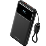Powerbank 10000mah Vention Xgyb0-39-Ty 22.5w Negro Incluye Cable Usb Tipo-C