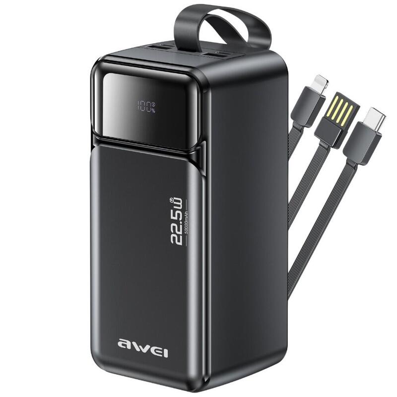 Powerbank 50000mah 22,5w Pa-107 Pd 3xusb