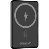 Powerbank 5000mah Muvit For Change Mcchp0009 20w Wireless Negra Incluye Cable Usb Tipo-C