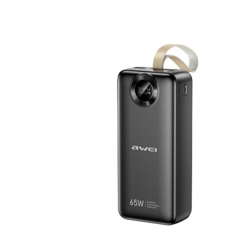 Powerbank Awei Pa-34 30000mah 65w Fast Charging Negro