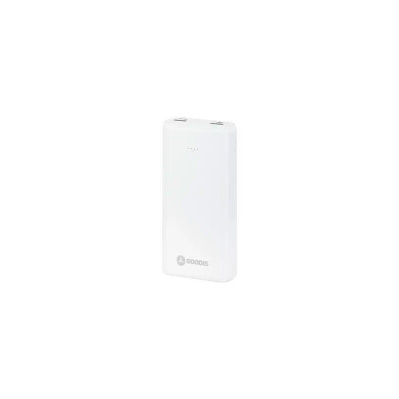 Powerbank Goodis (20.000 Mah - Micro Usb + Usb-C - Blanco)