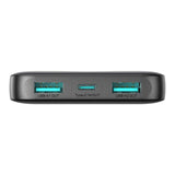 Powerbank Joyroom Jr-Pbf12 10000mah 2.4a Con 2 Puertos Usb-A Y 1 Usb-C  Negro