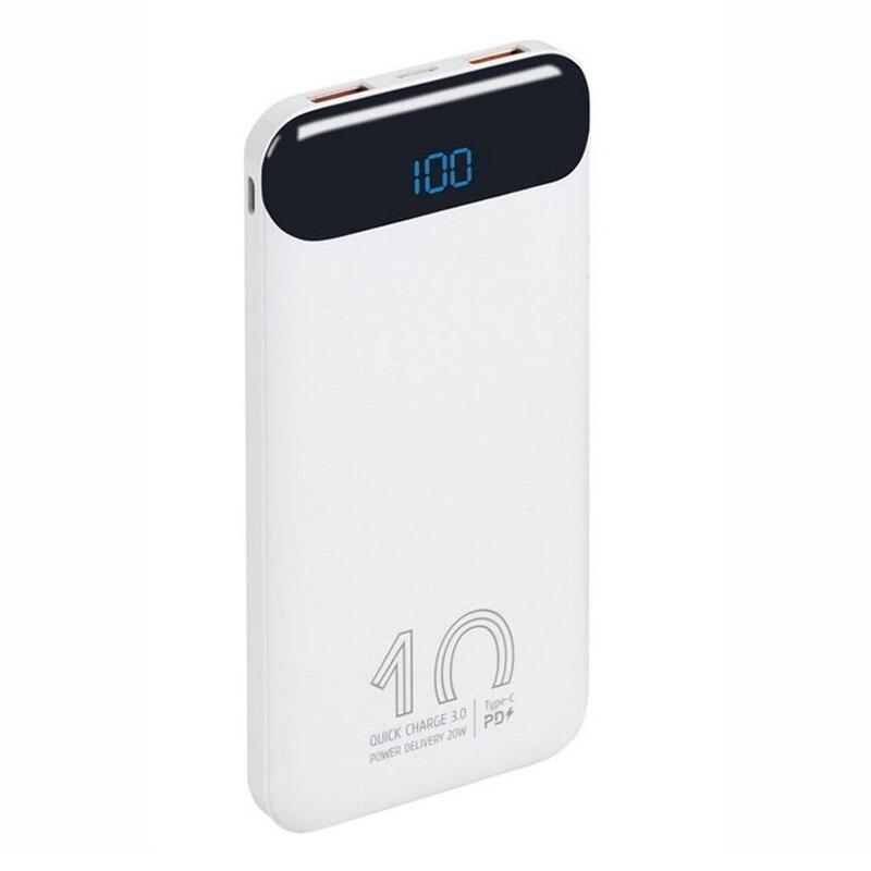 Powerbank Rivacase Va2540 10000mah Lcd Blanco