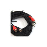Powergreen Alargador 2 Rca /H A 2 Rca /M 7 Metros 7 M Negro