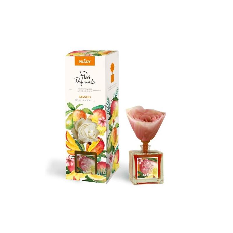 Prady Ambientador Flor Perfumada Mango - Frasco De Cristal 90ml