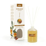 Prady Ambientador Mikado Canela Y Naranja - Frasco De Cristal 100ml Y Varitas Difusoras