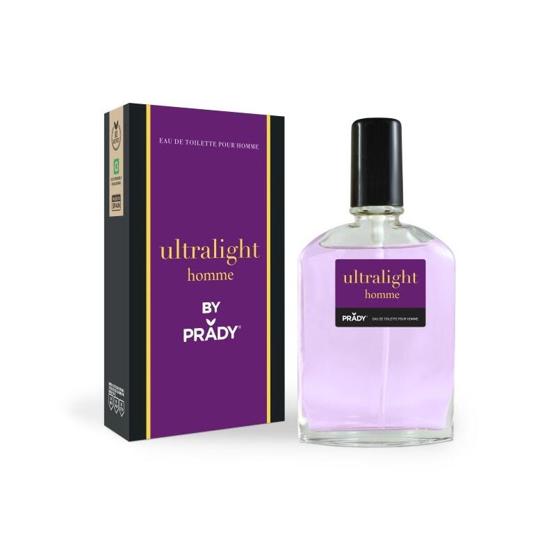 Prady Colonia De Hombre Ultralight Homme - Frasco De 90 Ml - Spray Pulverizador