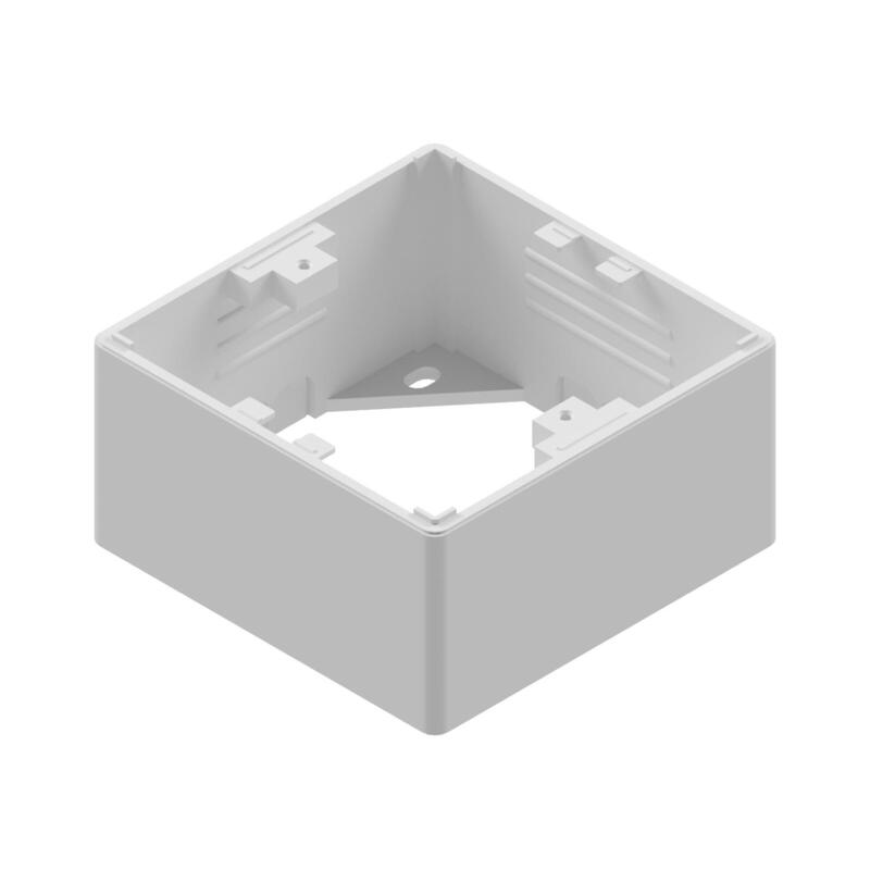 Prelink   Fixlink Datendose Wei, 80x80x42 Mm Ral 9010