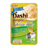 Premio Para Gatos  Inaba Cat Dashi Delights Delicate Flakes Pollo Con Atún Y Vieira  40g