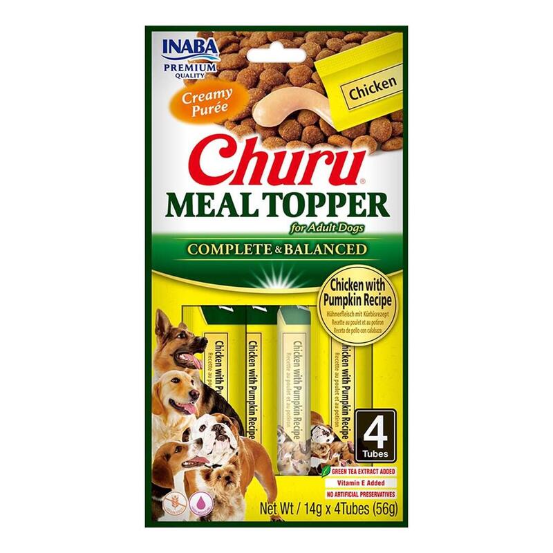 Premio Para Perros Inaba Churu Meal Topper Chicken With Pumpkin  4 X 14g